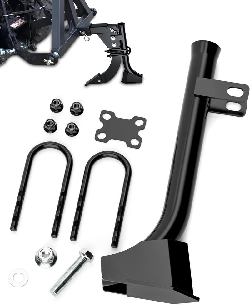 HOWBOW Pipe Layer Attachment Fits Hitch Mounted Ripper Trencher Accessories, Flexible Pipe Layer Fits Any 3-Point Ripper Hitch Lawn Subsoiler for ATV UTV Tractor, Light Duty Max Dia 1.18" with 2pcs U-Bolts - Image 1